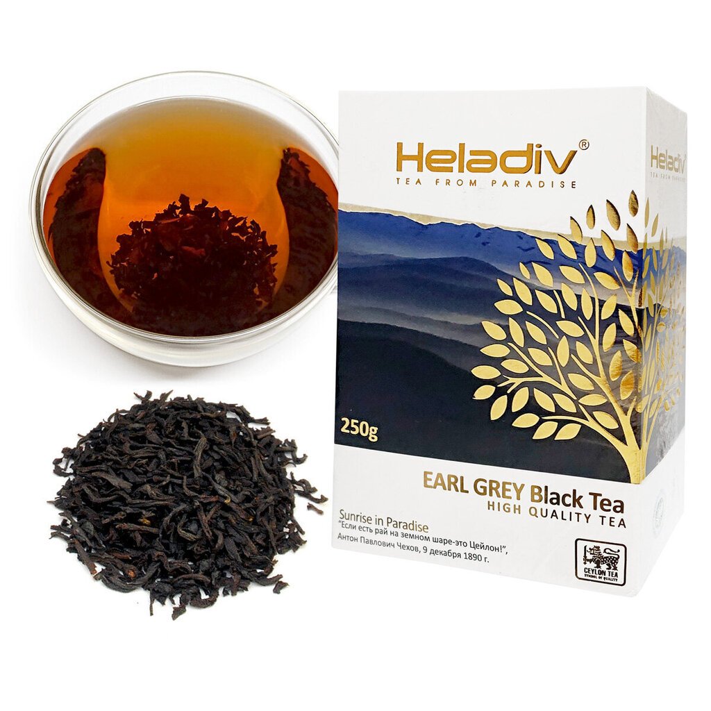 Earl Grey Black tea, Bergamotes Ceilonas Melnā beramā lapu tēja, HELADIV, 250 g cena un informācija | Tēja | 220.lv
