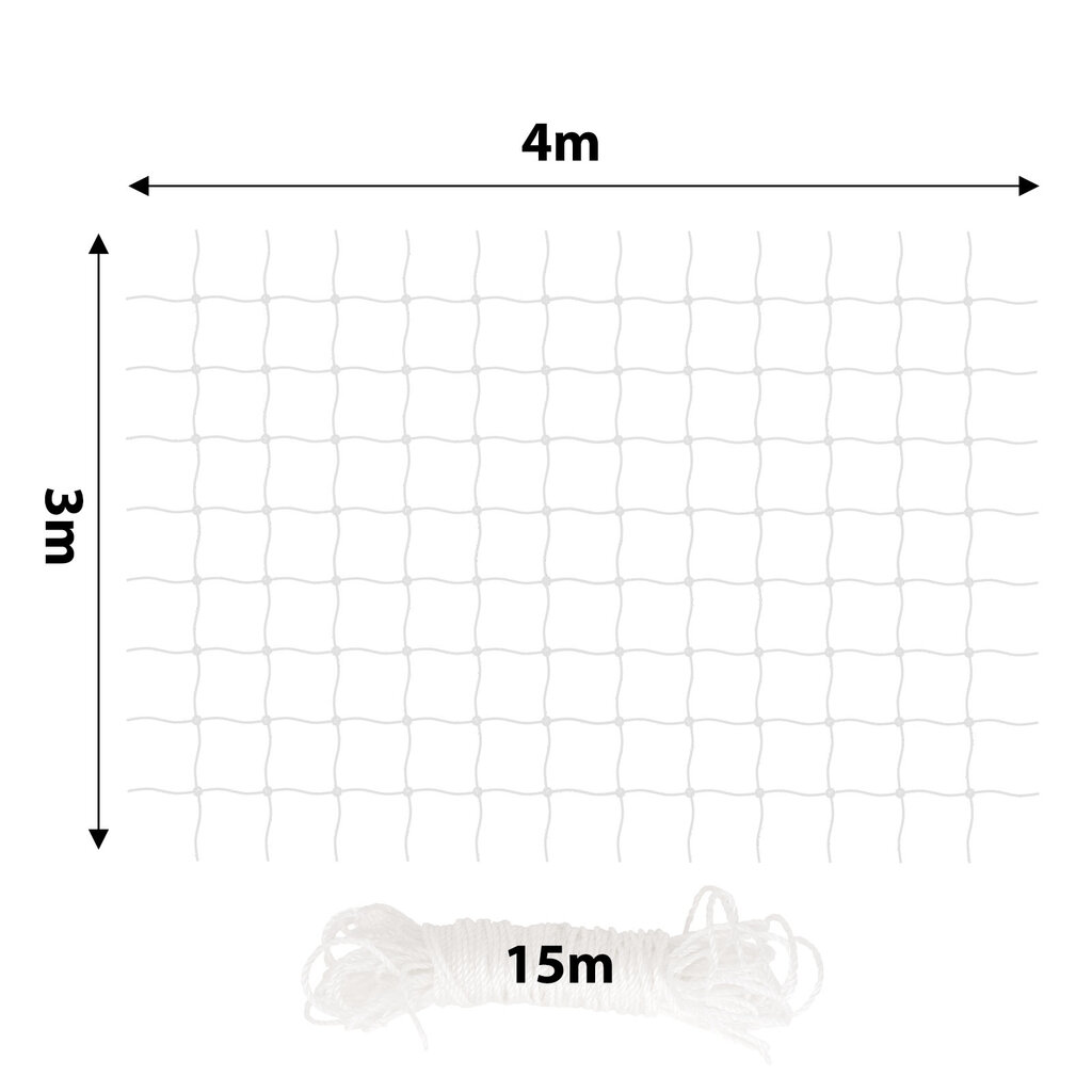 Lionto aizsargtīkliņš balkoniem un logiem, 4x10 m цена и информация | Kopšanas līdzekļi dzīvniekiem | 220.lv