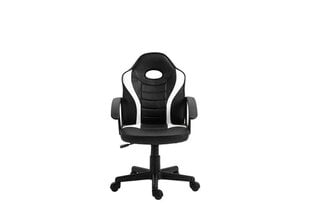 Spēļu krēsls Flix, melns/balts cena un informācija | Biroja krēsli | 220.lv