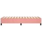 Atsperu gultas rāmis vidaXL (100x200 cm), rozā cena un informācija | Gultas | 220.lv