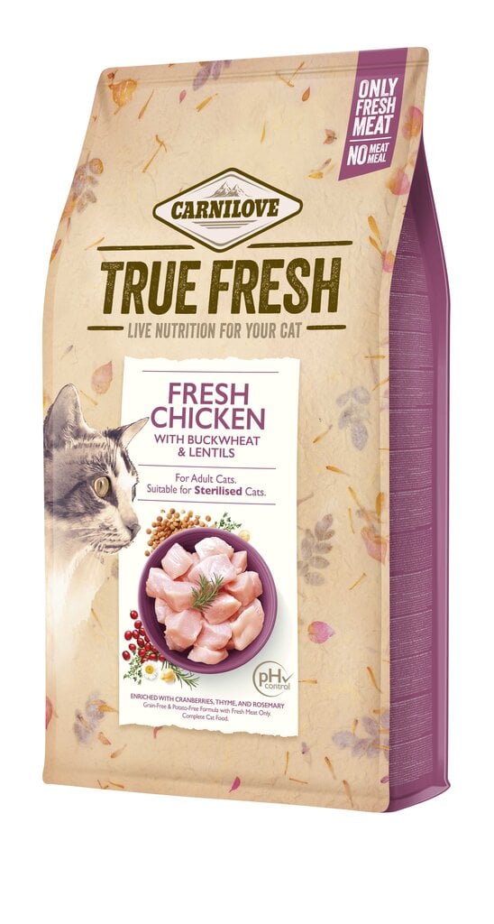 Carnilove True Fresh Cat Chicken pilnvērtīga barība kaķiem 1,8kg цена и информация | Sausā barība kaķiem | 220.lv