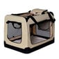 Lionto transportēšanas soma suņiem vai kaķiem, smilškrāsa, 50x34x36 cm цена и информация | Transportēšanas būri, somas | 220.lv