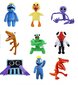 Mīksto plīša rotaļlietu komplekts Rainbow friends, 9 draugi cena un informācija | Mīkstās (plīša) rotaļlietas | 220.lv