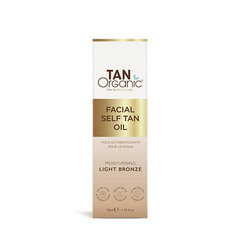 Sejas eļļa Tan Organic Facial Self Tan Oil Light Bronze 50 ml цена и информация | Кремы для автозагара | 220.lv