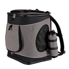 Сумка для перевозки собак или кошек Lionto, серо-черный цвет, 34x30x42 см цена и информация | Переноски, сумки | 220.lv