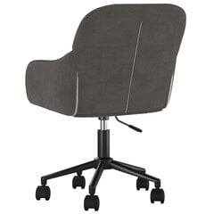 Biroja krēsls vidaXL, tumši pelēks цена и информация | Офисные кресла | 220.lv