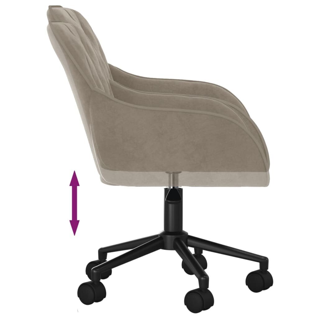 Biroja krēsls vidaXL, gaiši pelēks cena un informācija | Biroja krēsli | 220.lv