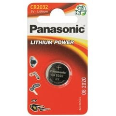 Elements Panasonic Lithium, CR2032, 1 gab. cena un informācija | Baterijas | 220.lv