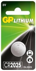 GP Lithium CR2025 cena un informācija | Baterijas | 220.lv