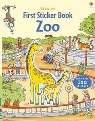 First Sticker Book Zoo: The Zoo UK цена и информация | Книги для малышей | 220.lv