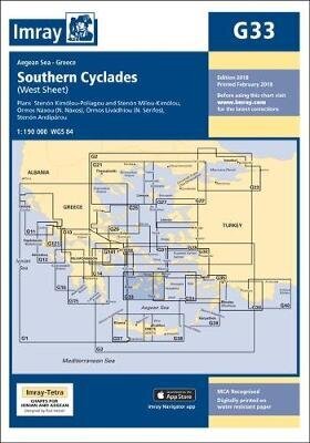 Imray Chart G33: Southern Cyclades (West Sheet) New edition cena un informācija | Grāmatas par veselīgu dzīvesveidu un uzturu | 220.lv