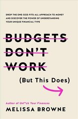 Budgets Don't Work (But This Does): Drop the one-size fits all approach to money and discover the power of understanding your unique financial type cena un informācija | Pašpalīdzības grāmatas | 220.lv