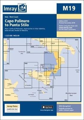 Imray Chart M19: Capo Palinuro to Punta Stilo New edition cena un informācija | Grāmatas par veselīgu dzīvesveidu un uzturu | 220.lv