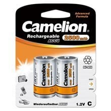 Camelion элементы Rechargeable Batteries Ni-MH, C/HR14, 2500 мАч, 2 шт. цена и информация | Батарейки | 220.lv