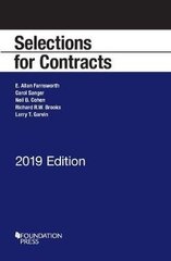 Selections for Contracts, 2019 Edition cena un informācija | Ekonomikas grāmatas | 220.lv