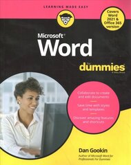 Word For Dummies Office 2021 Edition cena un informācija | Ekonomikas grāmatas | 220.lv