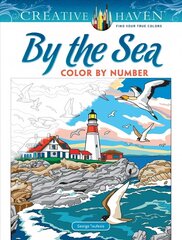 Creative Haven By the Sea Color by Number цена и информация | Книги о питании и здоровом образе жизни | 220.lv