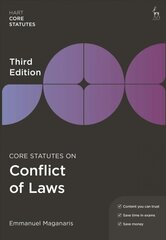 Core Statutes on Conflict of Laws 3rd edition cena un informācija | Ekonomikas grāmatas | 220.lv