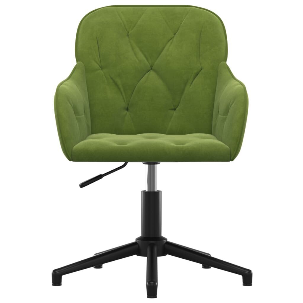 Grozāmi virtuves krēsli vidaXL, 2 gab., gaiši zaļš cena un informācija | Virtuves un ēdamistabas krēsli | 220.lv