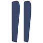 vidaXL galvgalis ar malām, 93x23x118/128 cm, zils audums цена и информация | Gultas | 220.lv