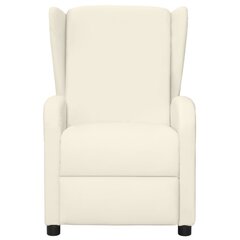 Elektrisks masāžas krēsls vidaXL , krēmkrāsas цена и информация | Кресла в гостиную | 220.lv