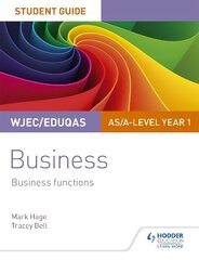 WJEC/Eduqas AS/A-level Year 1 Business Student Guide 2: Business Functions cena un informācija | Ekonomikas grāmatas | 220.lv