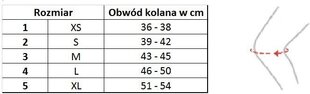 Ceļgala stabilizators TOROS-GROUP, melns, 4. izmērs cena un informācija | Ķermeņa daļu fiksatori | 220.lv