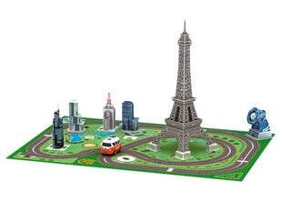 3D puzle Eiffel Tower ar mašīnu cena un informācija | Puzles, 3D puzles | 220.lv