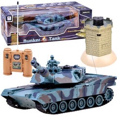 Танк и боевой бункер на дистанционном управлении RC0424 цена и информация | Игрушки для мальчиков | 220.lv