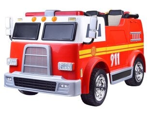 Bērnu elektriskā ugunsdzēsēju mašīna ar tālvadības pulti PA0197 cena un informācija | Bērnu elektroauto | 220.lv