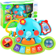 Muzikālais zilonis ar krāsainu rotaļlietu ZA3008 cena un informācija | Attīstošās rotaļlietas | 220.lv