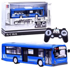 Tālvadības autobuss ar atveramām durvīm, zils RC0282 cena un informācija | Rotaļlietas zēniem | 220.lv