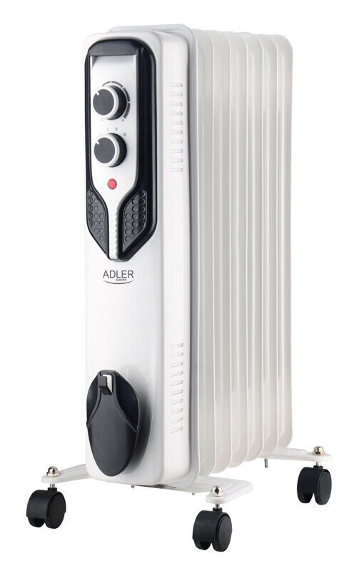 Eļļas radiators Adler 7815, 1500W, 7 sekc. цена и информация | Sildītāji | 220.lv
