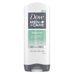 Гель для душа 3-1 Dove Care Sensitive, 250 мл цена и информация | Dove Духи, косметика | 220.lv