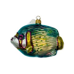 GMC рождественская стеклянная елочная игрушка, ручная работа, 1шт. 11см цена и информация | Елочные игрушки | 220.lv