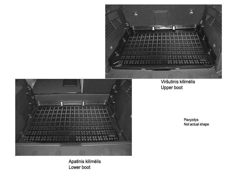 Gumijas bagāžnieka paklājiņš Opel ANTARA 2006--> /231131 цена и информация | Bagāžnieka paklājiņi pēc auto modeļiem | 220.lv