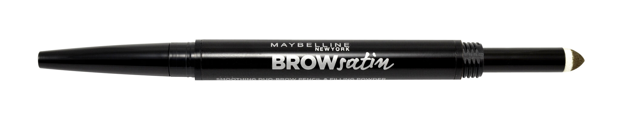 Uzacu zīmulis un pildīšanas pūderis Maybelline Brow Satin Duo Medium Brown, 10 g цена и информация | Uzacu krāsas, zīmuļi | 220.lv