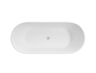 Ванна Besco Moya Black&White 160, с Klik-klak White, очищаемым сверху цена и информация | Для ванны | 220.lv