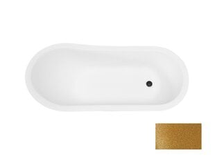 Ванна Besco Olaya Glam 160, золотистая+черная цена и информация | Ванны | 220.lv