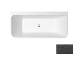 Ванна Besco Varya Glam 150 Graphite, с графитовой крышкой сифона цена и информация | Для ванны | 220.lv