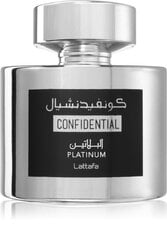 Парфюм Lattafa Confidential Platinum для женщин/мужчин 100 мл цена и информация | Женские духи | 220.lv