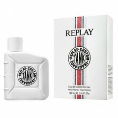 Tualetes ūdens Replay #Tank Custom For Her EDT sievietēm 30 ml cena un informācija | Replay Smaržas, kosmētika | 220.lv