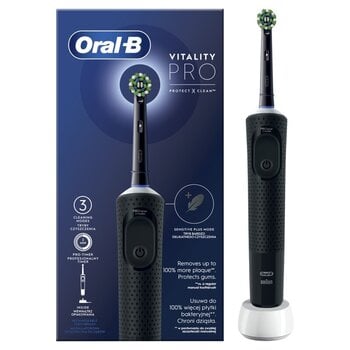 Oral-B D103.413.3 Vitality Pro Black cena un informācija | Elektriskās zobu birstes | 220.lv