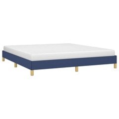 vidaXL gultas rāmis, zils, 180x200 cm audums цена и информация | Кровати | 220.lv