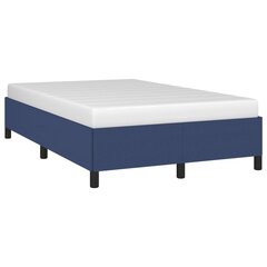 vidaXL gultas rāmis, zils, 120x200 cm, audums цена и информация | Кровати | 220.lv