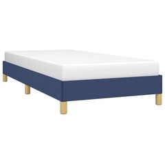 vidaXL gultas rāmis, zils, 90x200 cm audums цена и информация | Кровати | 220.lv