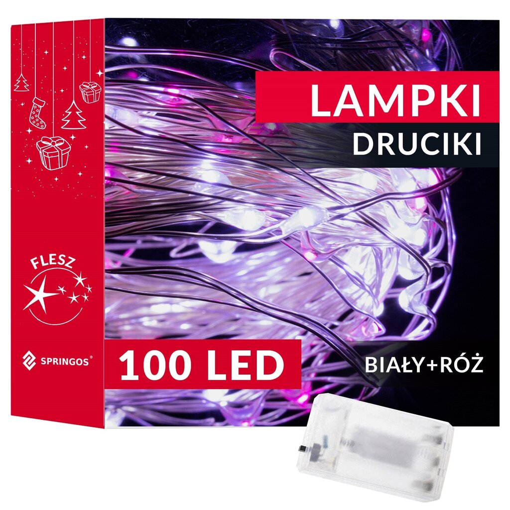 Lampiņas 100 LED цена и информация | Ziemassvētku lampiņas, LED virtenes | 220.lv