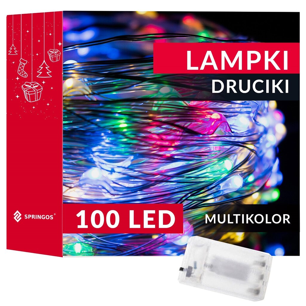 Lampiņas 100 LED cena un informācija | Ziemassvētku lampiņas, LED virtenes | 220.lv