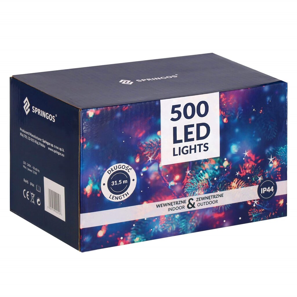 Ziemassvētku lampiņas 500L цена и информация | Ziemassvētku lampiņas, LED virtenes | 220.lv