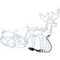 Gaismas ziemeļbriedis ar kamanām цена и информация | Ziemassvētku lampiņas, LED virtenes | 220.lv
